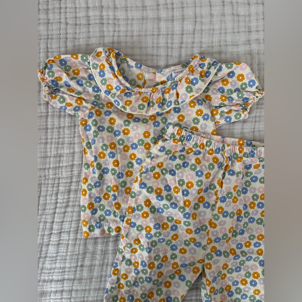 2 outfit Bundle! Hanna Anderson 2-piece and dress (12-18 months)